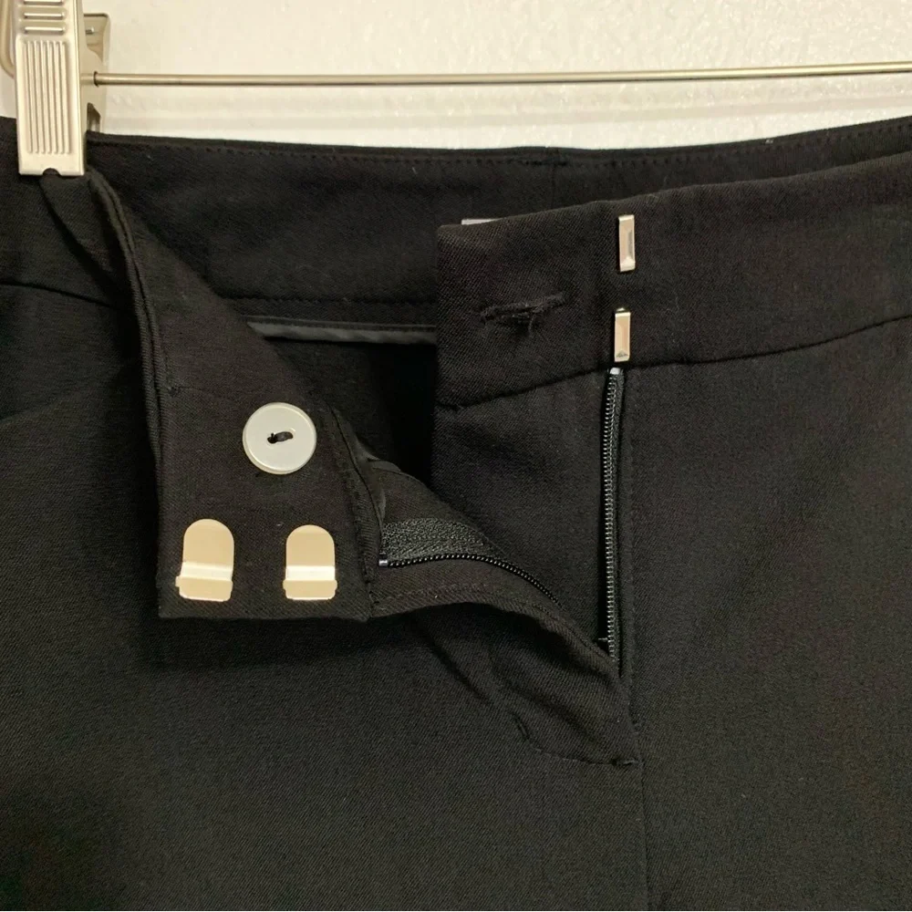 Maurices Solid Black Dress Pants Office Career Wear Size 4 Short